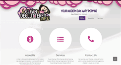 Desktop Screenshot of cleananddecluttered.com