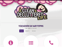 Tablet Screenshot of cleananddecluttered.com